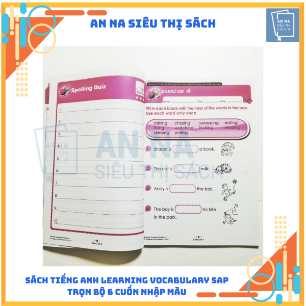 Sách tiếng anh Learning Vocabulary SAP nhập màu 6 cuốn - Ảnh 4