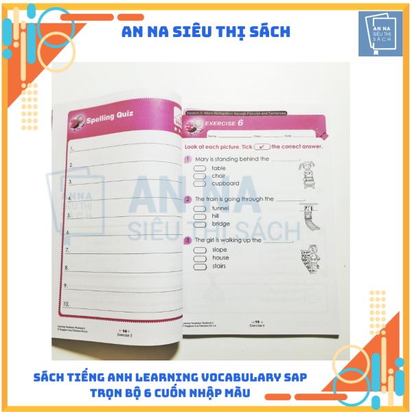 Sách tiếng anh Learning Vocabulary SAP nhập màu 6 cuốn - Ảnh 5