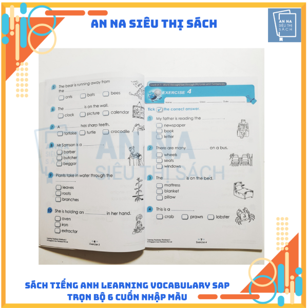 Sách tiếng anh Learning Vocabulary SAP nhập màu 6 cuốn - Ảnh 6