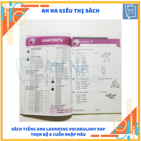 Sách tiếng anh Learning Vocabulary SAP nhập màu 6 cuốn - Ảnh 7