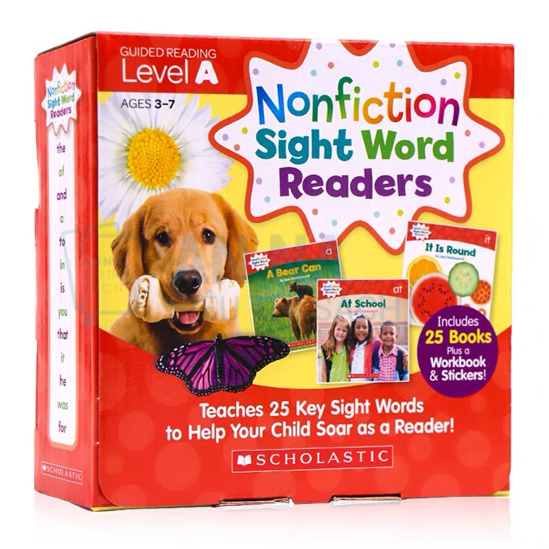 Nonfiction Sight Word Readers nhập 4 level kèm CD và Sticker