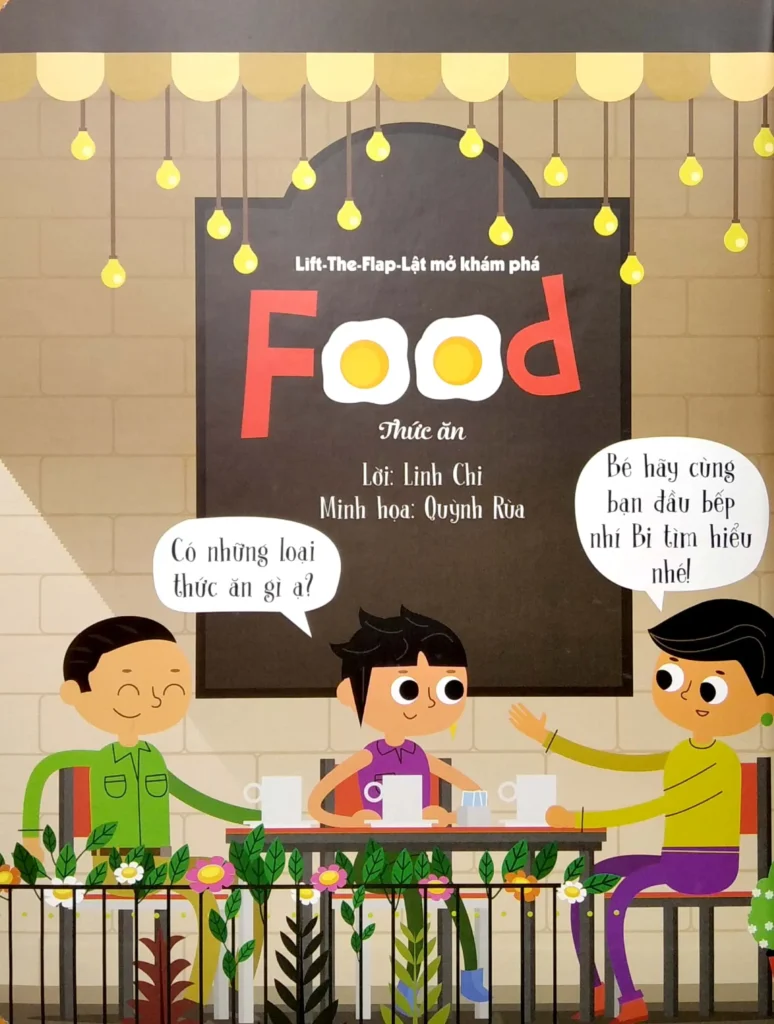 Sách Lift-The-Flap - Lật mở khám phá - Food - Thức ăn bìa cứng