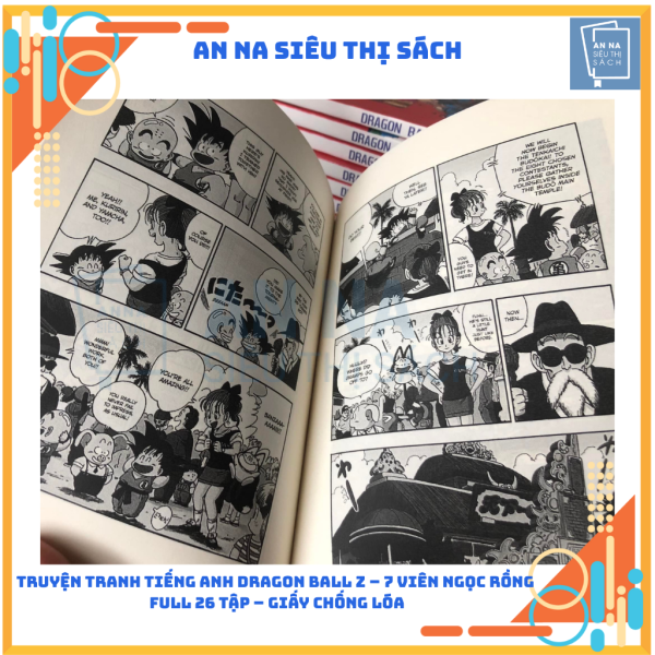 Truyện Tranh Tiếng Anh Dragon Ball Z – 7 Viên Ngọc Rồng | Full 26 Tập – Giấy Chống Lóa - Ảnh 4