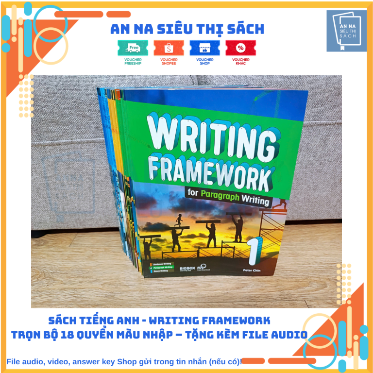 Sách Tiếng Anh Writing Framework – Trọn Bộ 18 Quyển Màu Nhập – Tặng Kèm ...