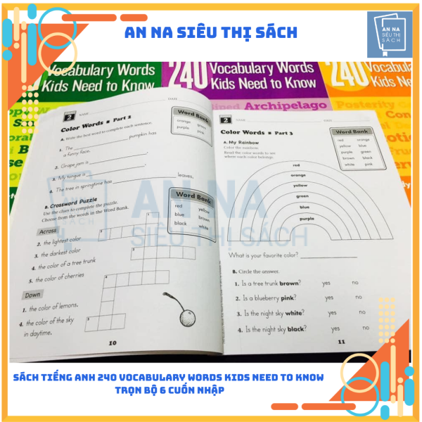 Sách tiếng anh 240 vocabulary words kids need to know nhập 6 cuốn - Ảnh 5