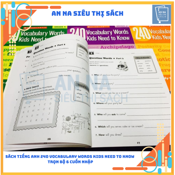 Sách tiếng anh 240 vocabulary words kids need to know nhập 6 cuốn - Ảnh 8
