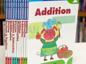 Sách tiếng anh Kumon math workbook nhập màu 10 quyển