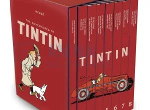 Truyện Tranh Tiếng Anh – The Adventures Of Tintin | Bộ 8 Cuốn Nhập Màu Bìa Cứng Box Set