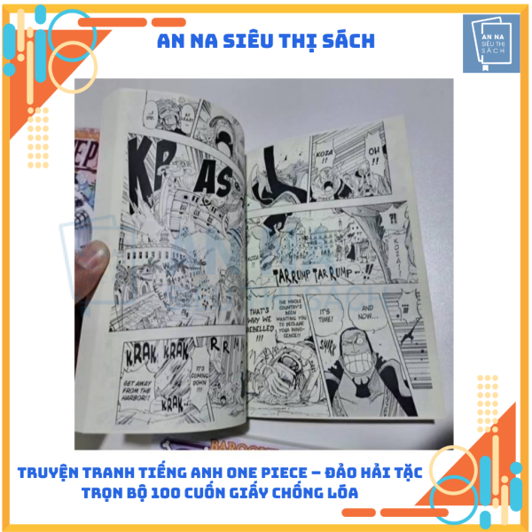 Truyện tranh Tiếng Anh One Piece - Đảo Hải Tặc | Giấy Chống Lóa - Ảnh 6