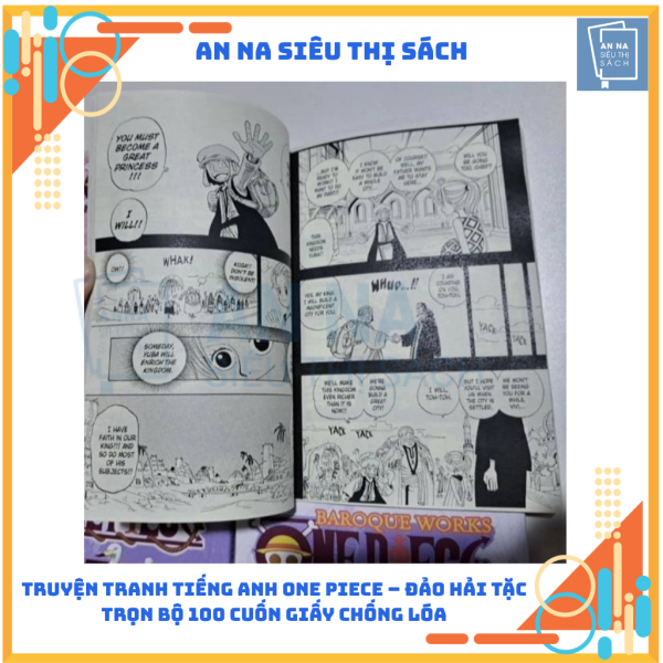 Truyện tranh Tiếng Anh One Piece - Đảo Hải Tặc | Giấy Chống Lóa - Ảnh 2