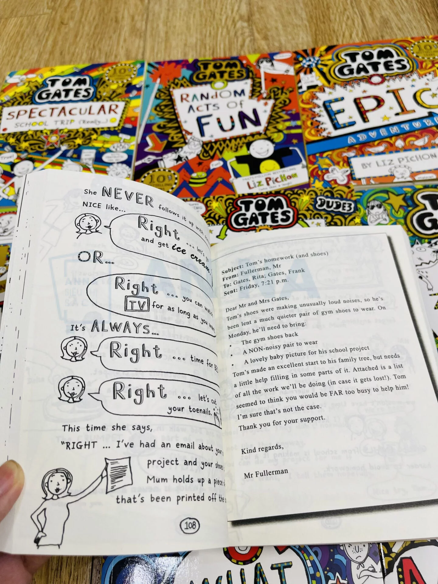 Truyện Tiếng Anh – Tom Gates Series 2 | Bộ 10 Cuốn Nhập Bìa Mềm - Ảnh 9