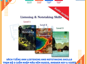 Sách tiếng anh Listening And Notetaking Skills Nhập Màu 3 Quyển Kèm Audio, Answer Key Và Video