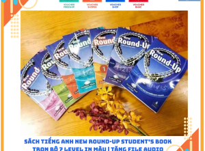 Sách tiếng anh New Round-Up Student’s Books in màu 7 level kèm file audio