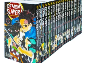 Truyện tranh Demon Slayer - Kimetsu No Yaiba – Thanh Gươm Diệt Quỷ Tiếng Anh giấy chống lóa 23 cuốn