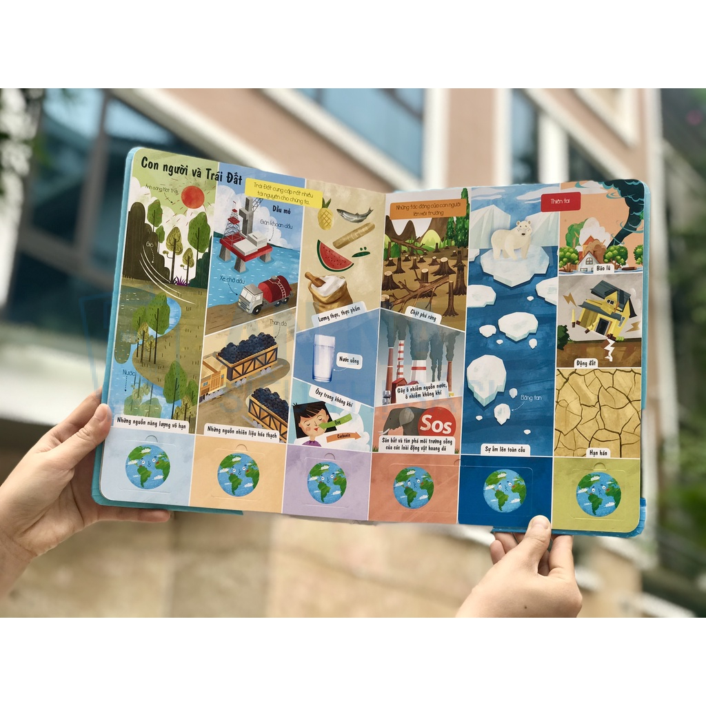Sách Lift-The-Flap - Lật mở khám phá - Planet Earth - Trái Đất của chúng ta bìa cứng