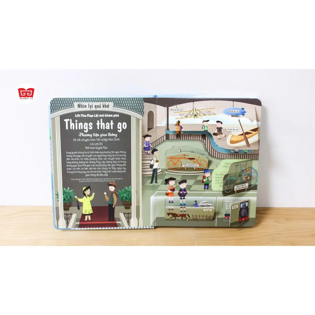 Sách Lift-The-Flap - Lật mở khám phá - Things that go - Phương tiện giao thông bìa cứng