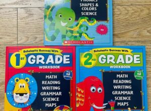 Sách Scholastic success with workbook nhập màu pre-k, 1st grade, 2nd grade