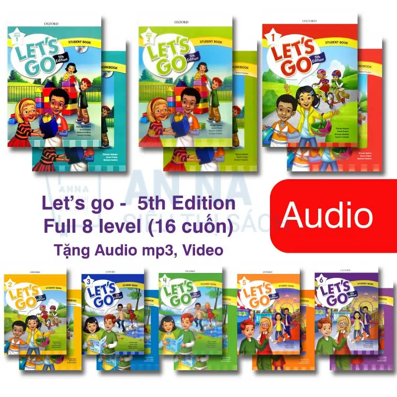 Sách tiếng anh Let’s go 5th Edition gồm Studentbook và Workbook kèm file audio, video và answer key