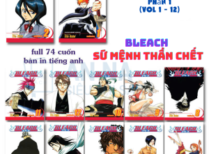 Truyện tranh Tiếng Anh Bleach - Sứ mệnh thần chết full 74 books giấy chống lóa