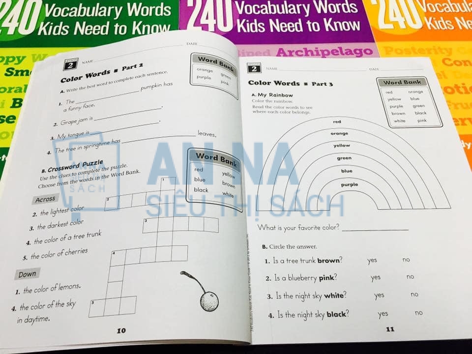 240 vocabulary words kids need to know nhập 6 cuốn