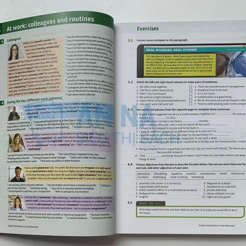 Sách Tiếng Anh - Sách Nhập Khẩu - An Na Siêu Thị Sách English vocabulary in use nhập 4 cuốn kèm file audio và answer key