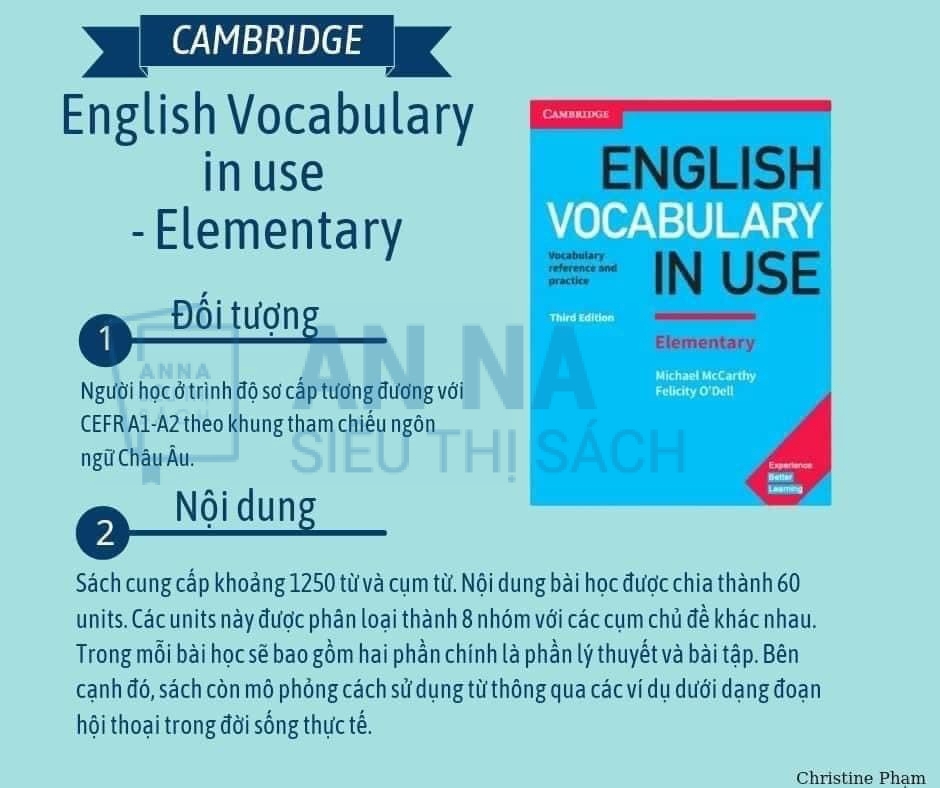 English vocabulary in use nhập 4 cuốn kèm file audio và answer key