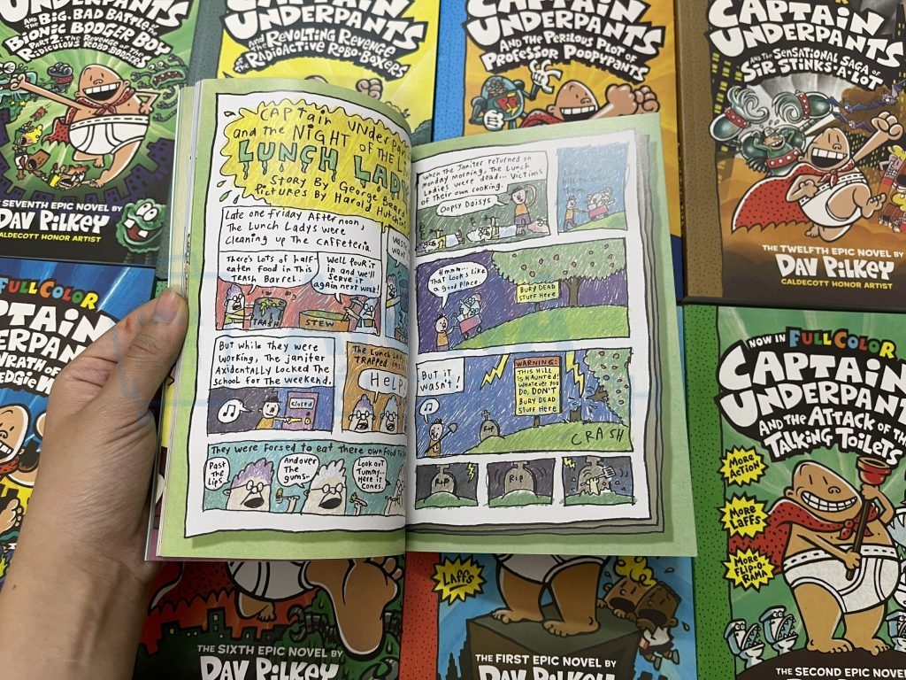 Captain underpants thuyền trưởng quần chíp 12 cuốn