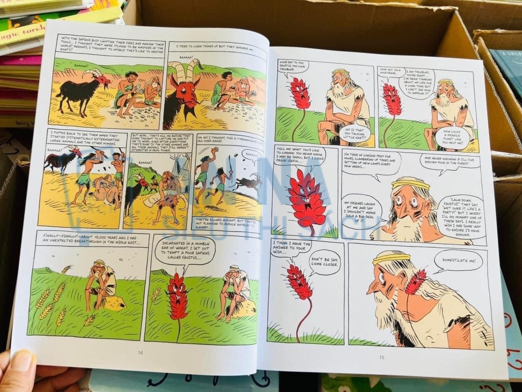 Sách Tiếng Anh - Sách Nhập Khẩu - An Na Siêu Thị Sách Sapiens a graphic history - Lược sử loài người